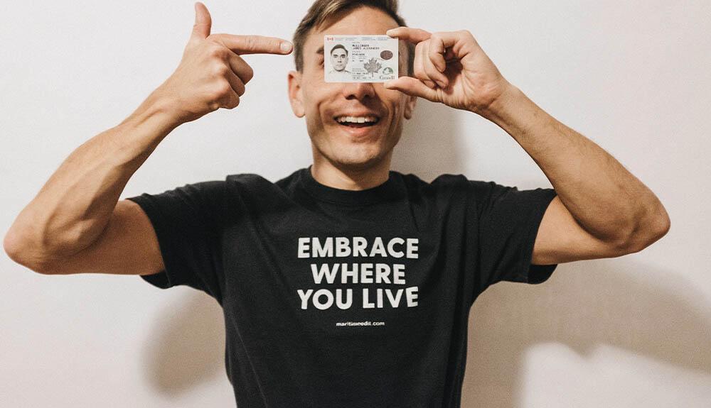 Embrace where you live t-shirt.