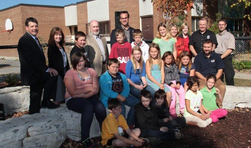 A group of people posing for a photo.